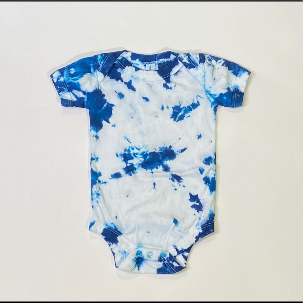 Tie-dye Baby Onesie Blue Swirl